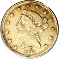 1839-D $5 VF20 PCGS
