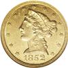 Image 1 : 1852-C $5 MS60 NGC