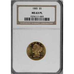 1885 $5 MS63 Prooflike NGC