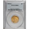 Image 1 : 1909-D $5 MS63 PCGS