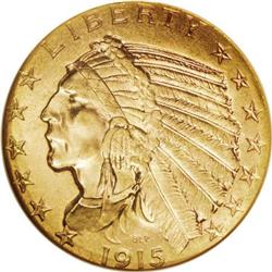 1915 $5 MS64 NGC