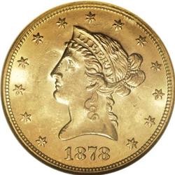 1878 $10 MS64 NGC