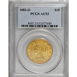 1882-O $10 AU53 PCGS