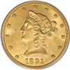 Image 1 : 1891-CC $10 MS63 PCGS