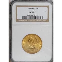 1897-O $10 MS61 NGC