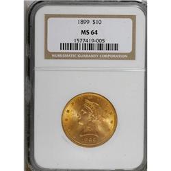 1899 $10 MS64 NGC