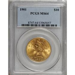 1901 $10 MS64 PCGS