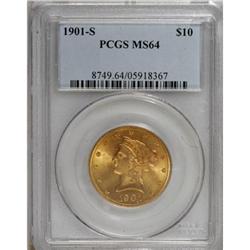 1901-S $10 MS64 PCGS