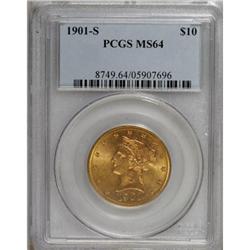 1901-S $10 MS64 PCGS