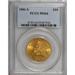 1901-S $10 MS64 PCGS