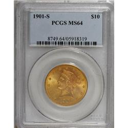 1901-S $10 MS64 PCGS