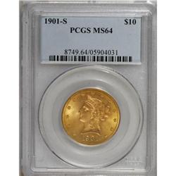 1901-S $10 MS64 PCGS