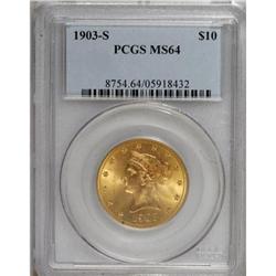1903-S $10 MS64 PCGS