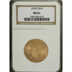 1910-S $10 MS61 NGC