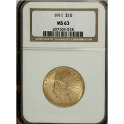 1911 $10 MS63 NGC