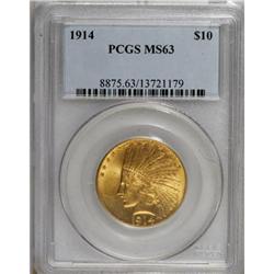 1914 $10 MS63 PCGS