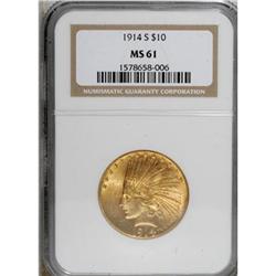 1914-S $10 MS61 NGC