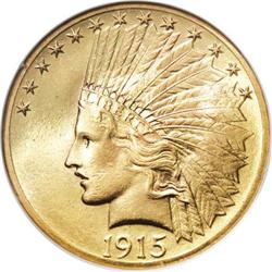 1915 $10 MS64 NGC