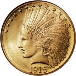 1915 $10 MS64 NGC