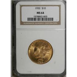1932 $10 MS64 NGC