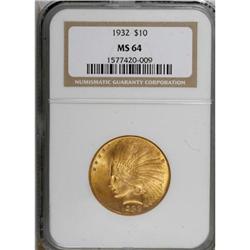 1932 $10 MS64 NGC