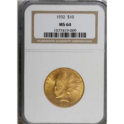 1932 $10 MS64 NGC