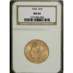 1932 $10 MS64 NGC