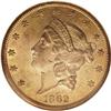 Image 1 : 1862-S $20 MS61 NGC