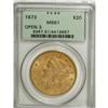 Image 1 : 1873 $20 Open 3 MS61 PCGS