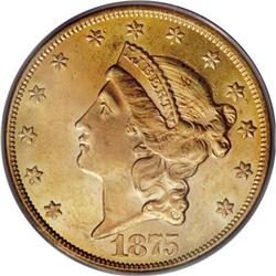 1875-CC $20 MS62 PCGS