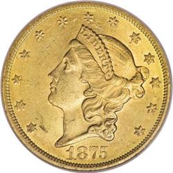 1875-S $20 MS62 PCGS