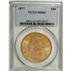 Image 1 : 1877 $20 MS61 PCGS