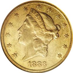 1883-CC $20 AU55 NGC