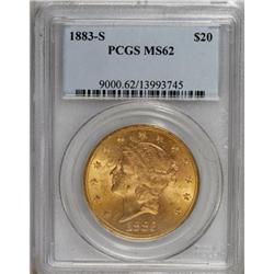 1883-S $20 MS62 PCGS