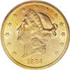 Image 1 : 1884-CC $20 MS62 PCGS
