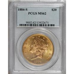1884-S $20 MS62 PCGS