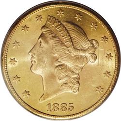 1885-CC $20 MS61 PCGS