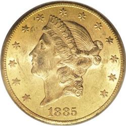 1885-CC $20 MS62 PCGS