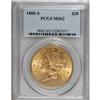 Image 1 : 1885-S $20 MS62 PCGS