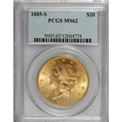 1885-S $20 MS62 PCGS