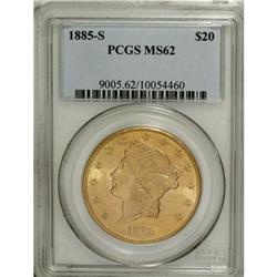1885-S $20 MS62 PCGS