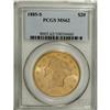 Image 1 : 1885-S $20 MS62 PCGS