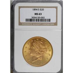 1894-S $20 MS63 NGC