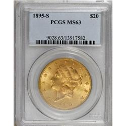 1895-S $20 MS63 PCGS