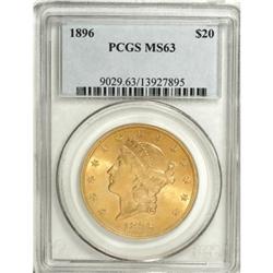 1896 $20 MS63 PCGS