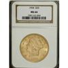 Image 1 : 1904 $20 MS64 NGC