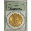 Image 1 : 1907 $20 Arabic Numerals MS64 PCGS