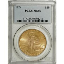 1924 $20 MS66 PCGS
