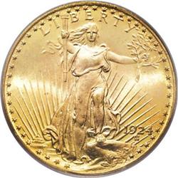 1924 $20 MS67 PCGS