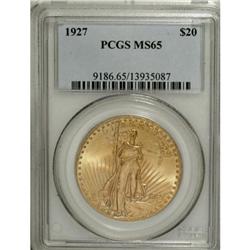 1927 $20 MS65 PCGS